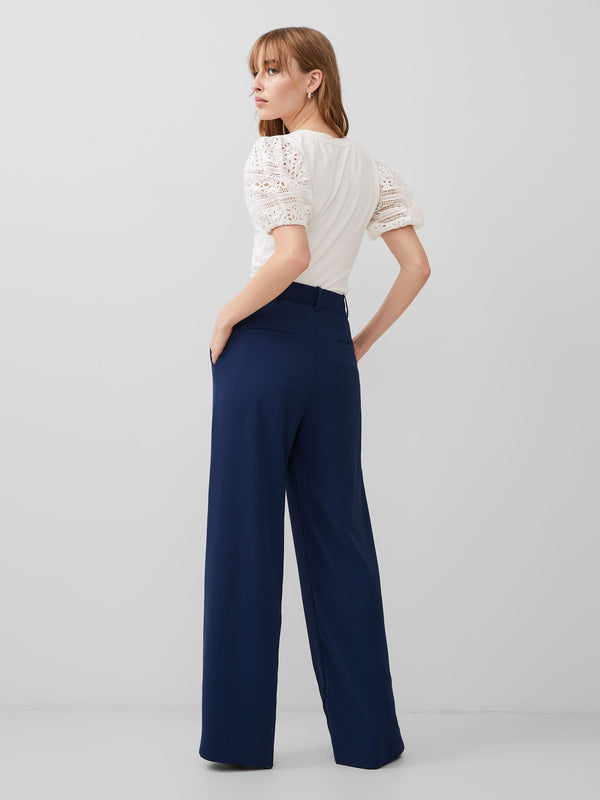 Fcuk Harrie Tailored Trousers Midnight Blue