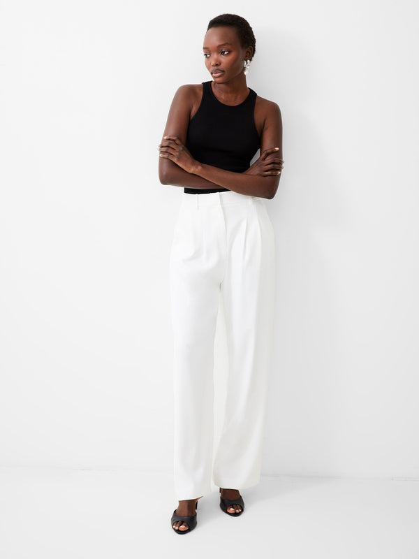 Fcuk Harrie Tailored Trousers Porcelain Cream