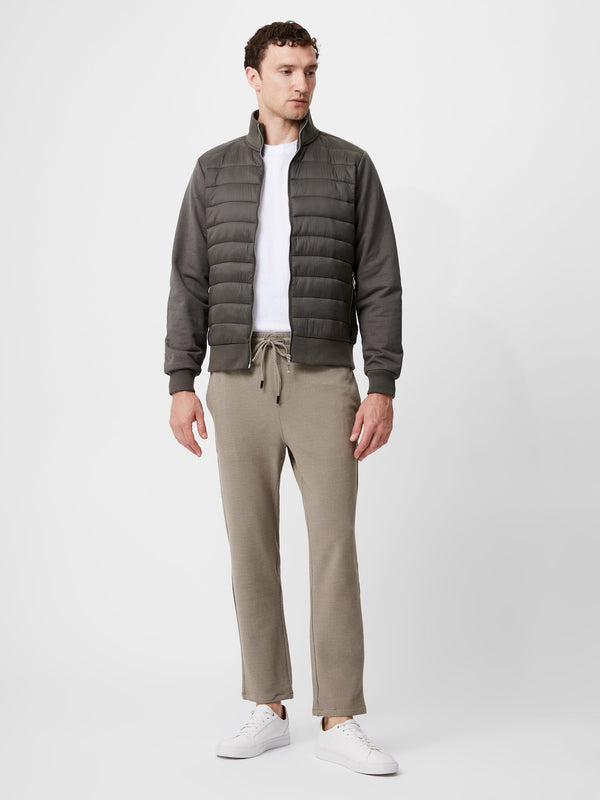 fcuk Hybrid Bomber Jacket Hunter Green