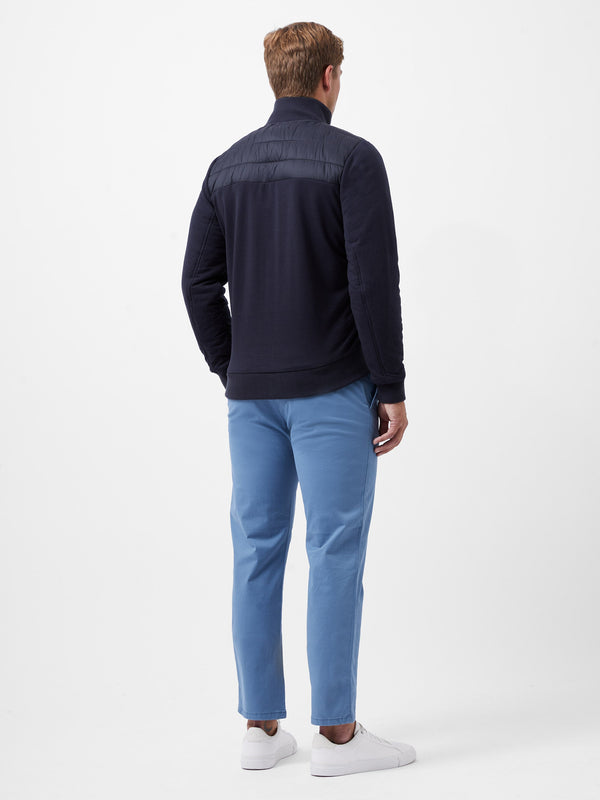 Fcuk Hybrid Bomber Jacket Navy