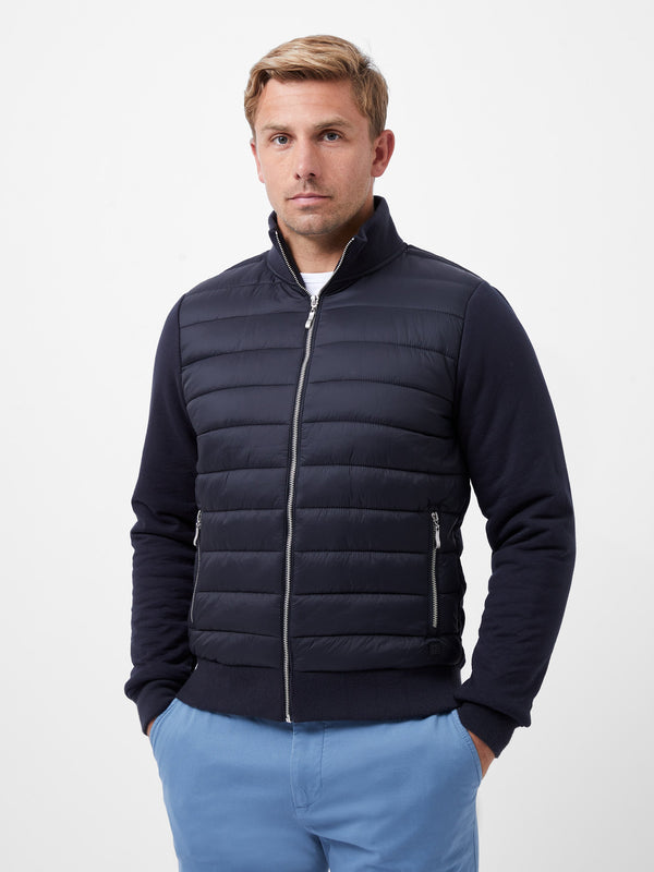 fcuk Hybrid Bomber Jacket Navy