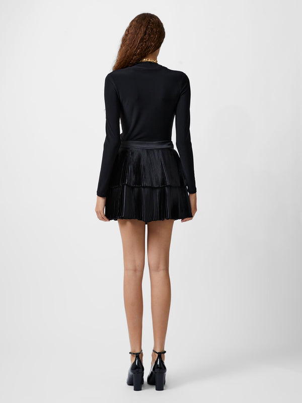 Fcuk Ilsa Pleated Mini Skirt Blackout