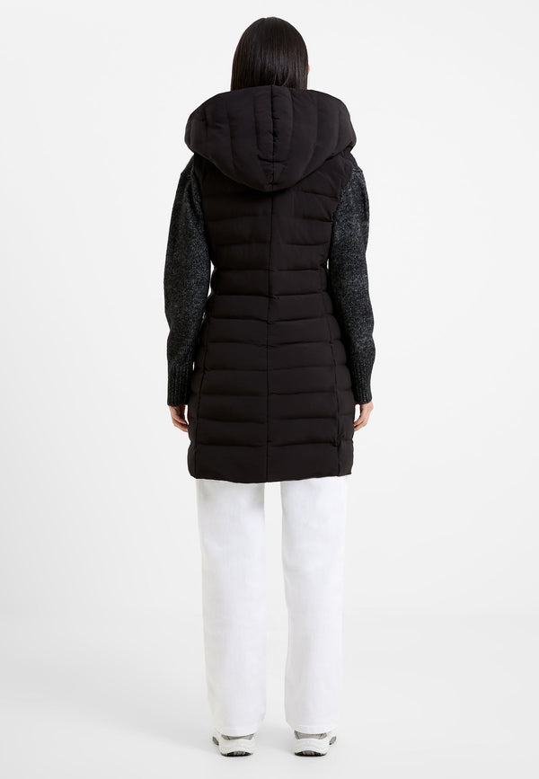 Fcuk Iolini Puffer Midi Gilet Black/Black
