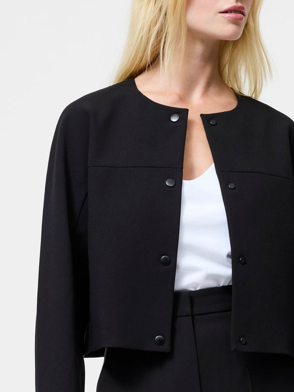 Fcuk Jaiden Tailored Cropped Jacket Black
