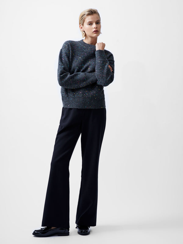 Fcuk Janet Sequins Soft Jumper Grey