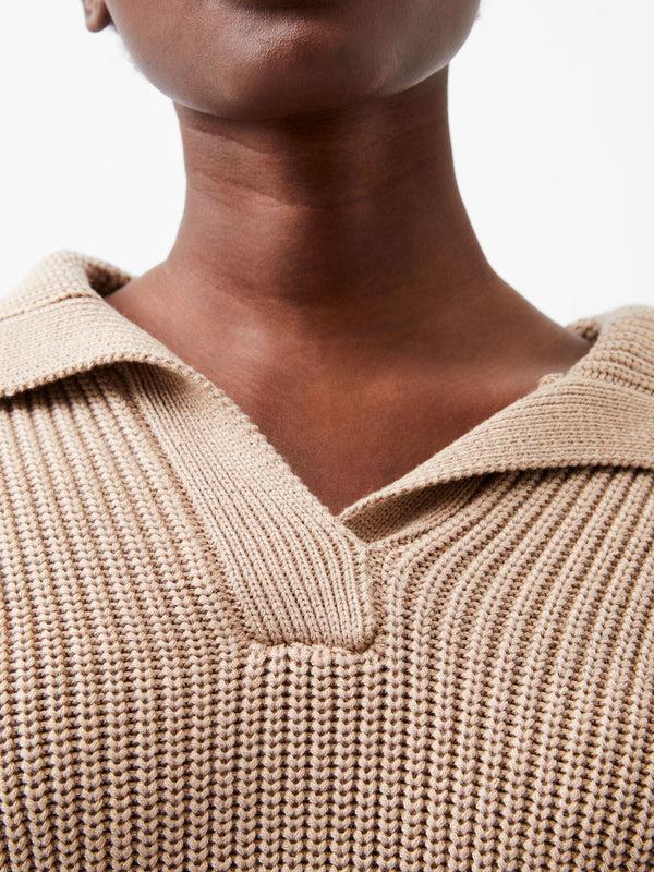 Fcuk Joss Collared Jumper Camel
