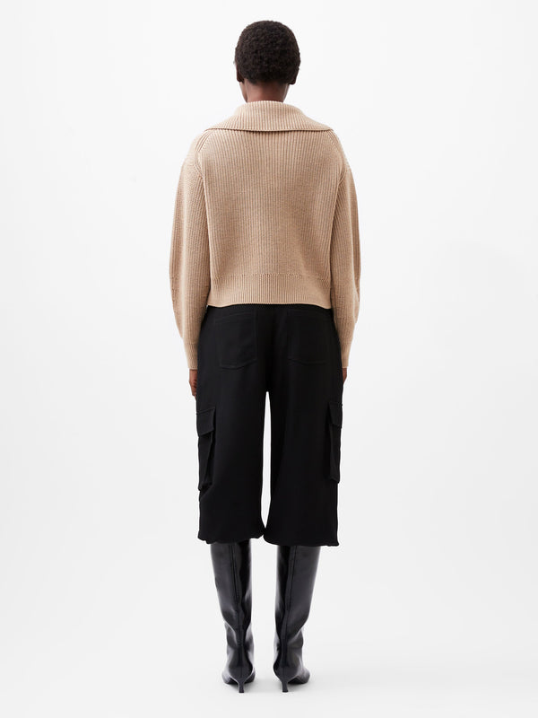 Fcuk Joss Collared Jumper Camel