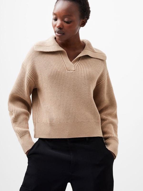 fcuk Joss Collared Jumper Camel