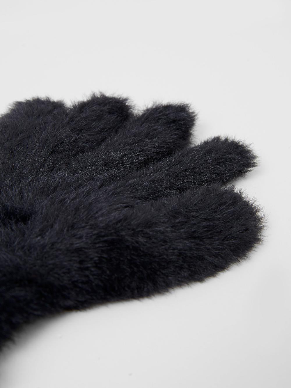 Fcuk Laire Fluffy Gloves Blackout