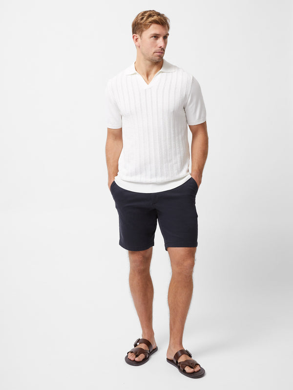 Fcuk Leader Trophy Neck Knit Shirt Ecru