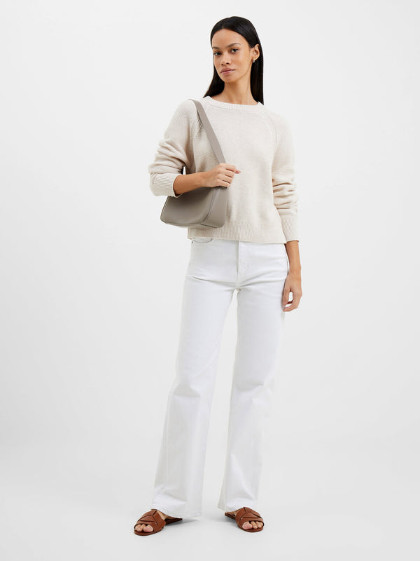 Fcuk Lilly Mozart Crew Neck Jumper Oatmeal Mel