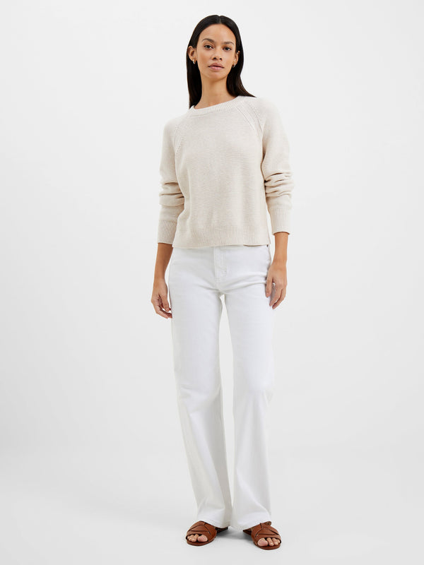 Fcuk Lilly Mozart Crew Neck Jumper Oatmeal Mel