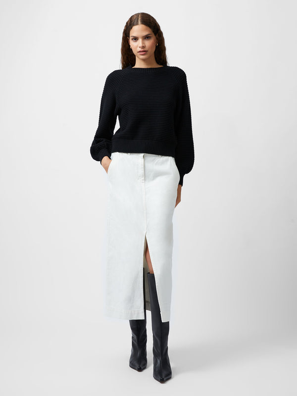 Fcuk Lily Mozart Bishop Sleeve Jumper Black