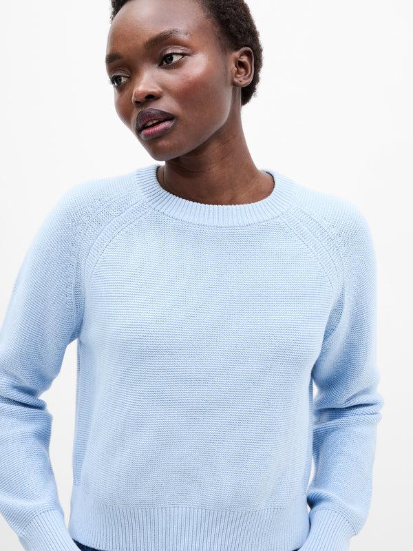 Fcuk Lily Mozart Crew Neck Jumper Arctic Blue