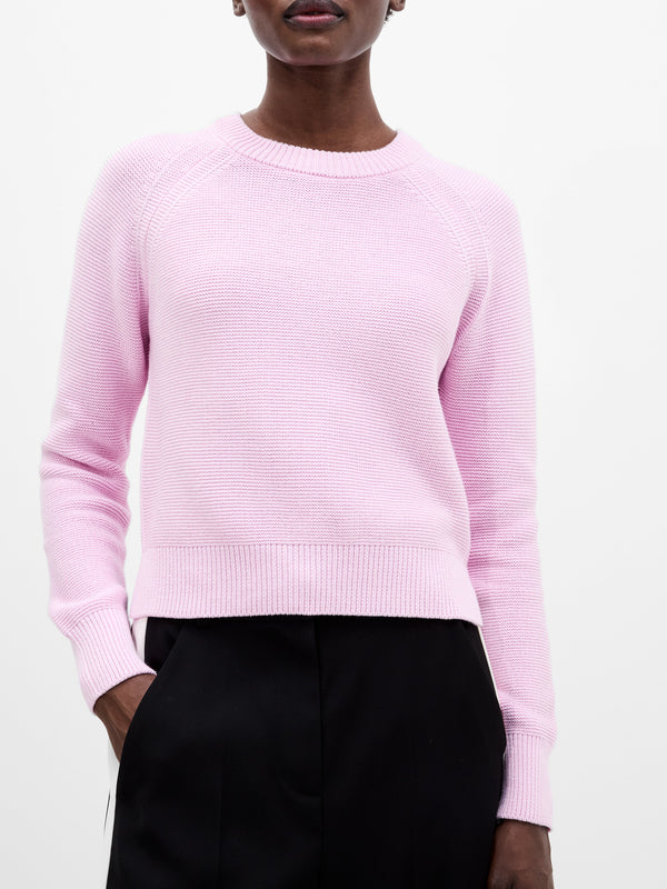 fcuk Lily Mozart Crew Neck Jumper Violet Pink