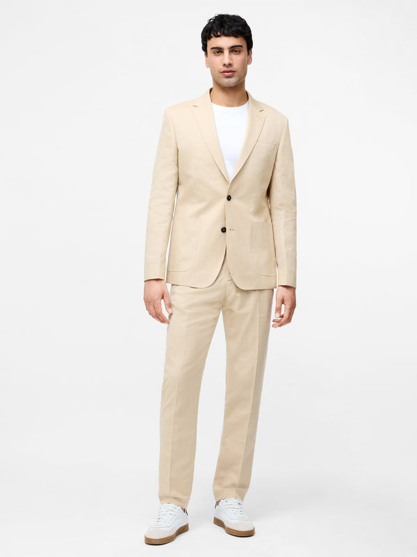 fcuk Linen Suit Jacket Sand