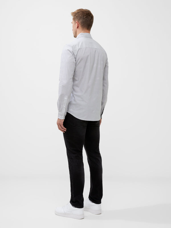 Fcuk Long Sleeve All Over Print Shirt White/Black