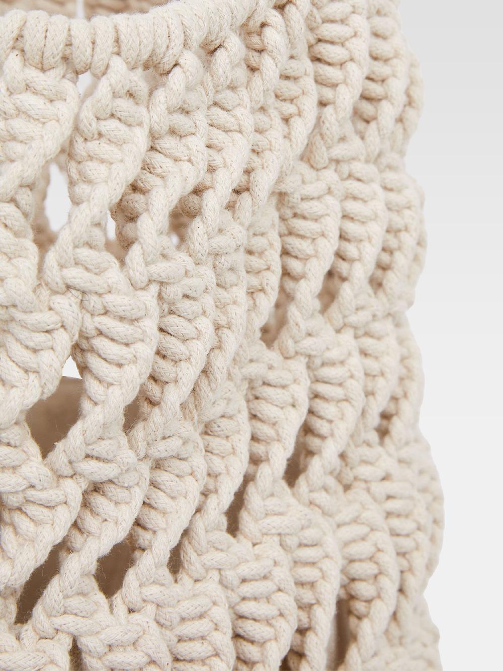 Fcuk Macrame Bag Ecru