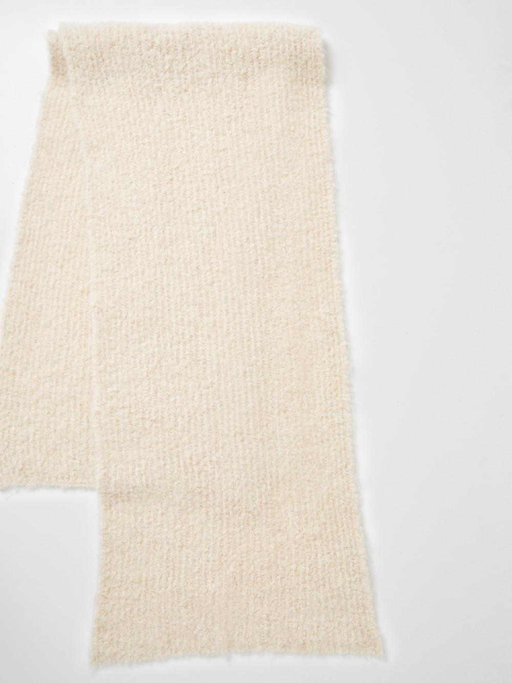 Fcuk Melissa Recycled Boucle Scarf Ecru