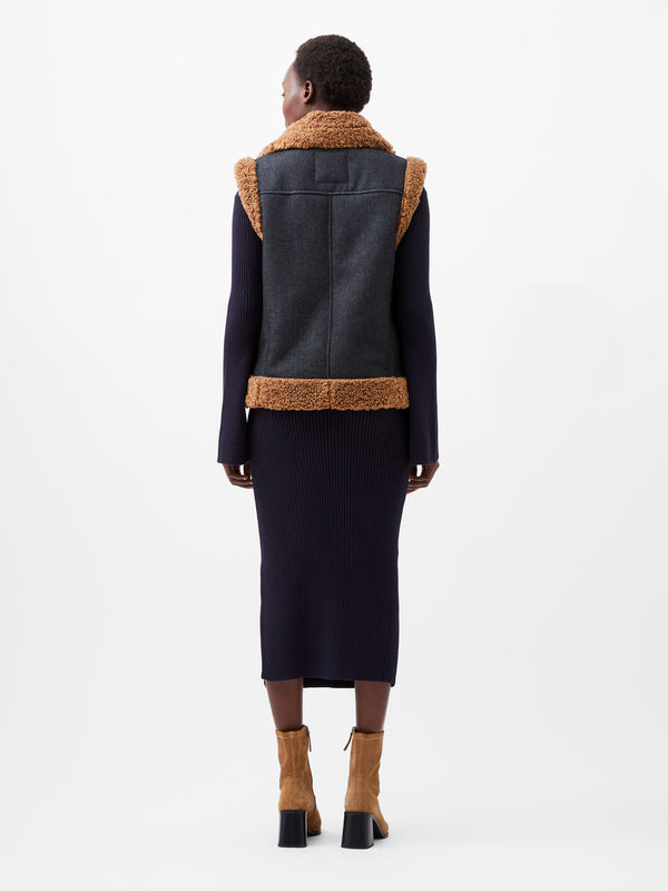 Fcuk Mery Denim Gilet Indigo