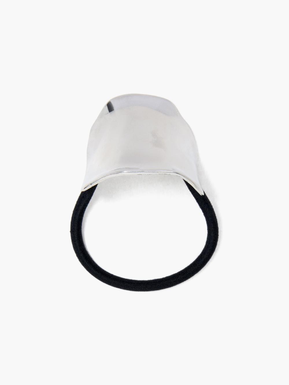 Fcuk Metal Cuff Hair Tie Bobble Rhodium