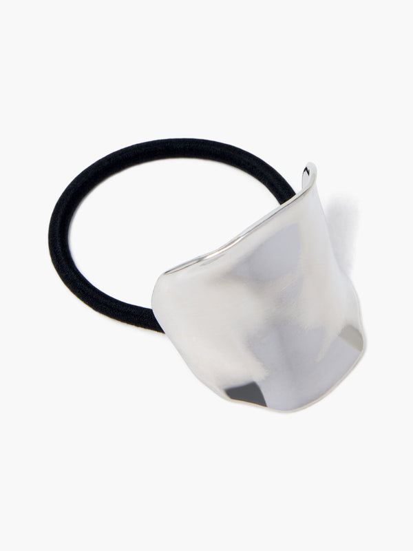 fcuk Metal Cuff Hair Tie Bobble Rhodium