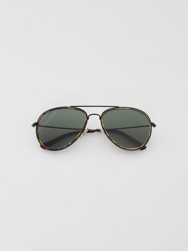 Fcuk Metal D-Frame Rim Detailed Sunglasses Tort