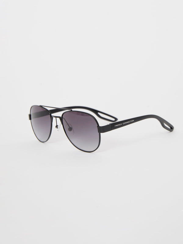 Fcuk Metal D-Frame Sunglasses Black