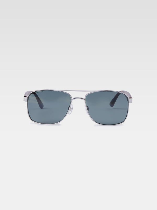 fcuk Metal Navigator Sunglasses Silver/Matte Tort