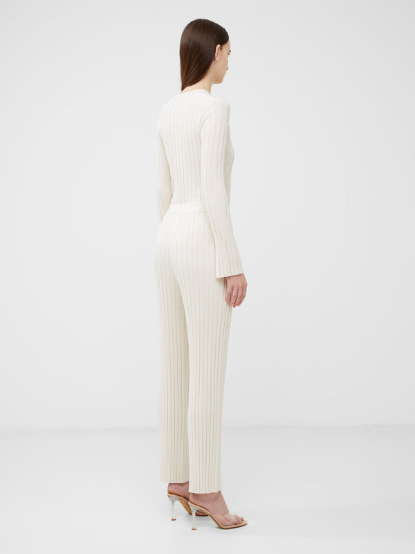 Fcuk Minar Eco Pleated Trousers Classic Cream