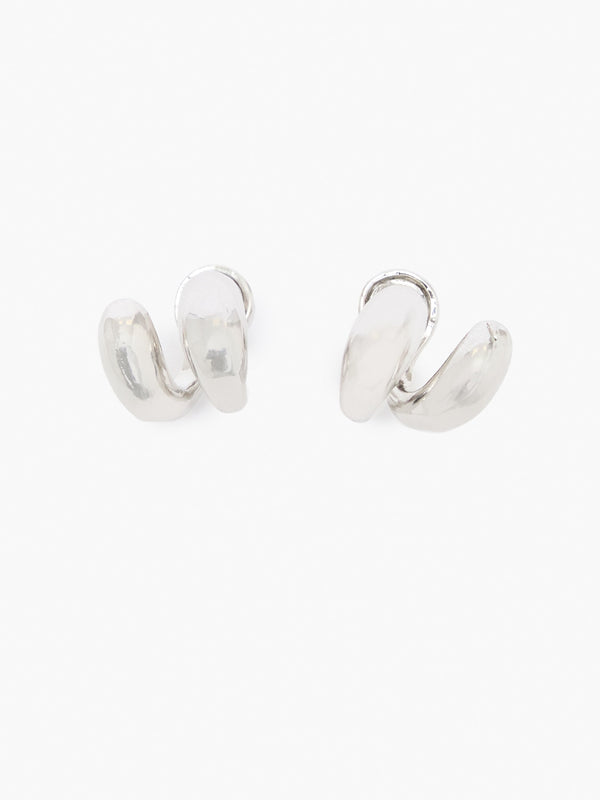 fcuk Mini Twisted Double Stud Earrings Silver