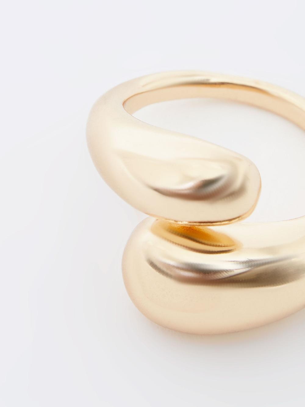 Fcuk Molten Twist Ring Gold