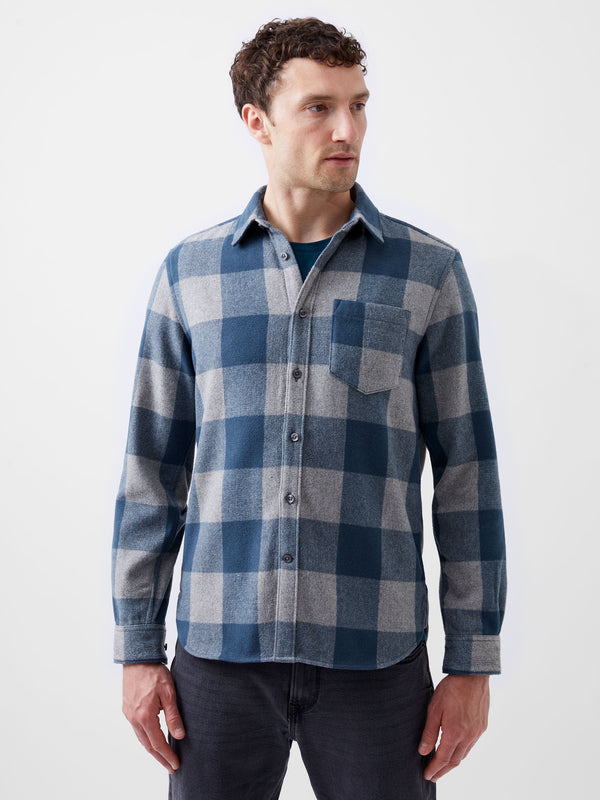 fcuk Neve Check Shirt Blue Check