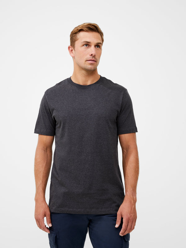 fcuk Organic Cotton Classic T-Shirt Charcoal Mel