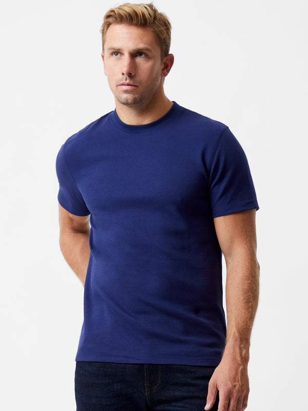 Fcuk Ottoman Crew Neck T-Shirt Marine
