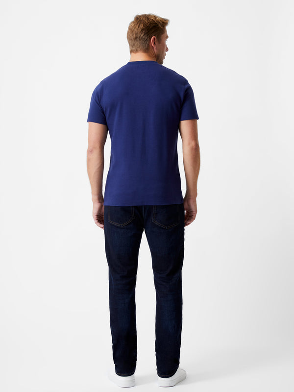 Fcuk Ottoman Crew Neck T-Shirt Marine