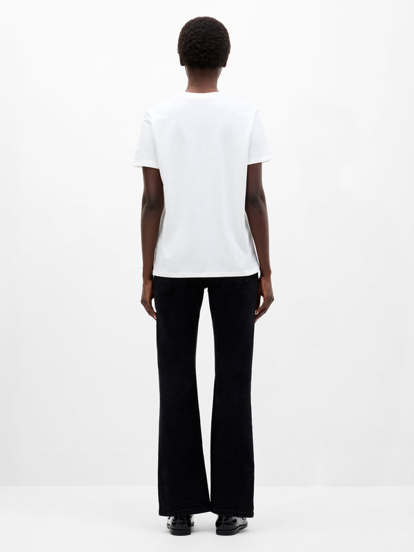 Fcuk Paris Embroidered T-Shirt Winter White