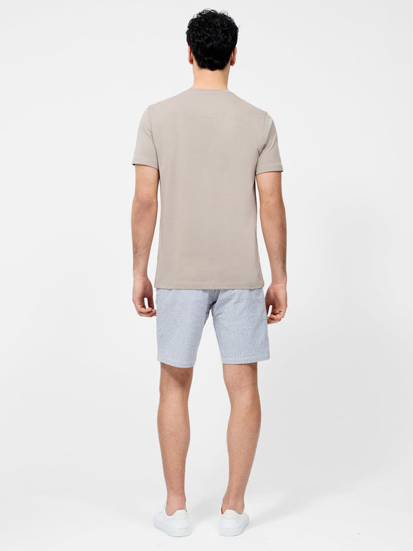 Fcuk Peached Cotton Short Sleeve T-Shirt Taupe