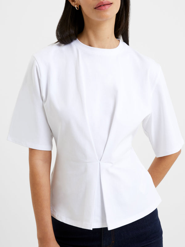 Fcuk Pearl Top Linen White