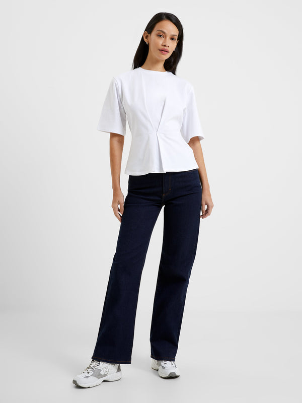 Fcuk Pearl Top Linen White