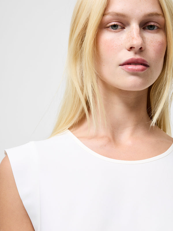 Fcuk Polly Plains Capped Top Daisy White