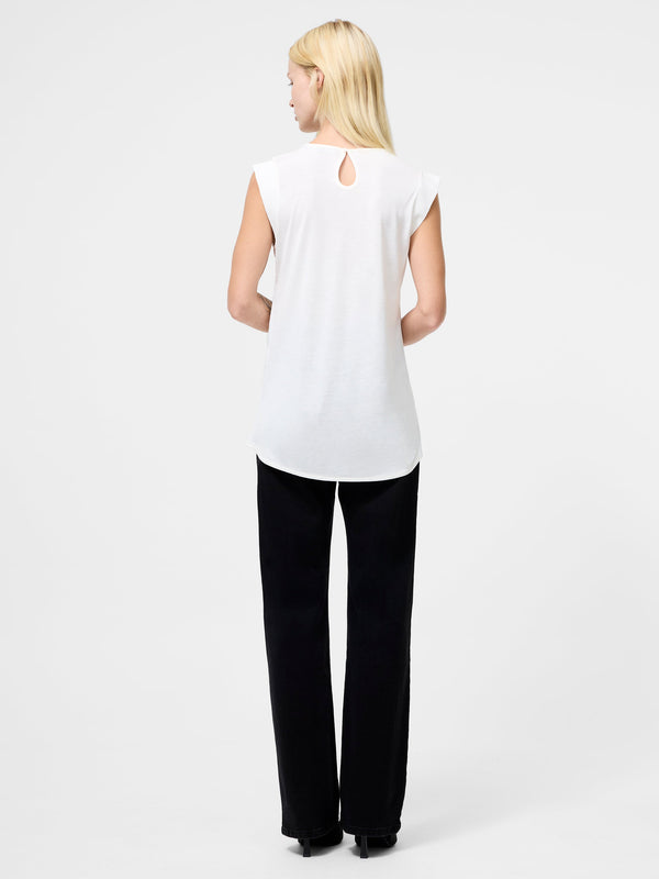 Fcuk Polly Plains Capped Top Daisy White