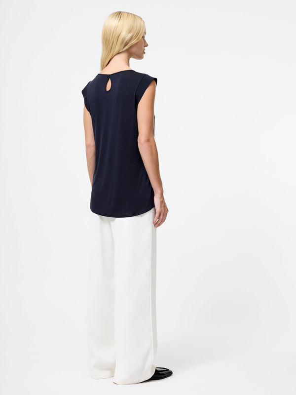 Fcuk Polly Plains Capped Top Utility Blue