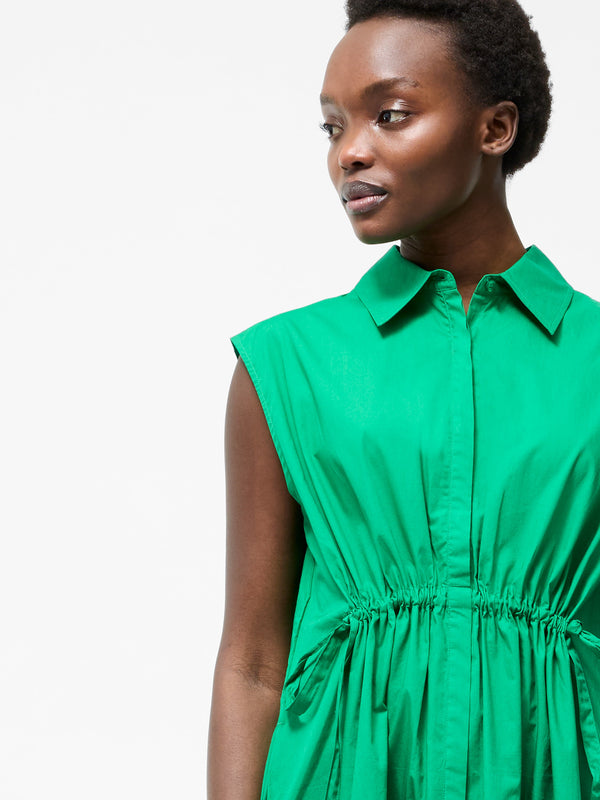 Fcuk Poplin Tie Sleeveless Dress Jelly Bean