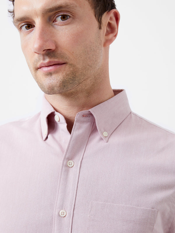 Fcuk Regular Fit Button Down Oxford Shirt Pink