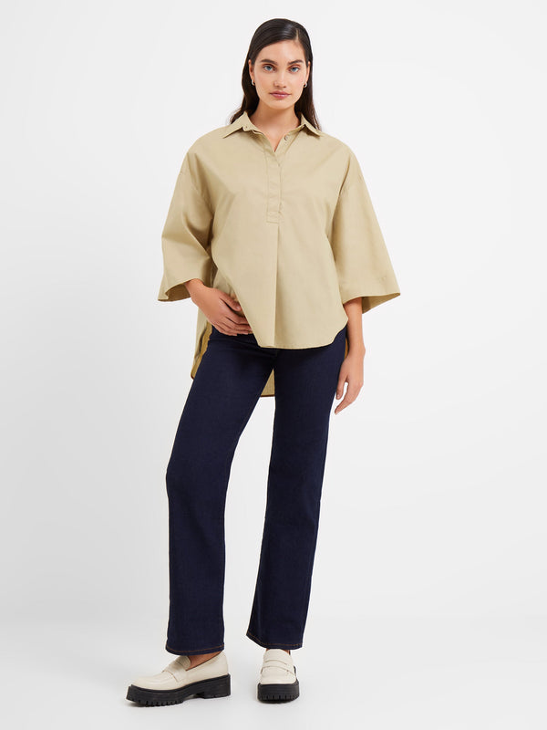 fcuk Rhodes Poplin Popover Shirt Incense