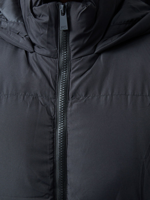 Fcuk Row Long Gilet Black