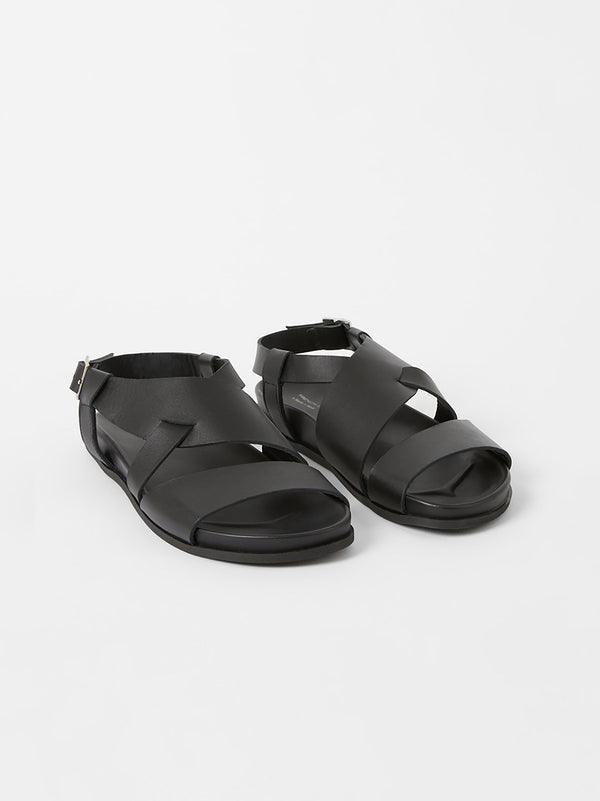 Fcuk S+W X Branca Asymmetric Footbed Sandals Black