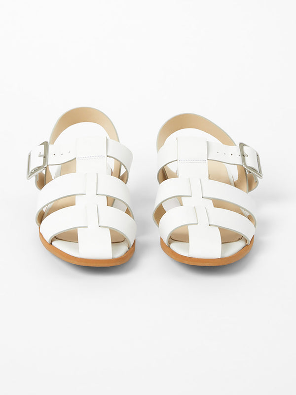 Fcuk S+W X Luisa Fisherman Caged Sandals White