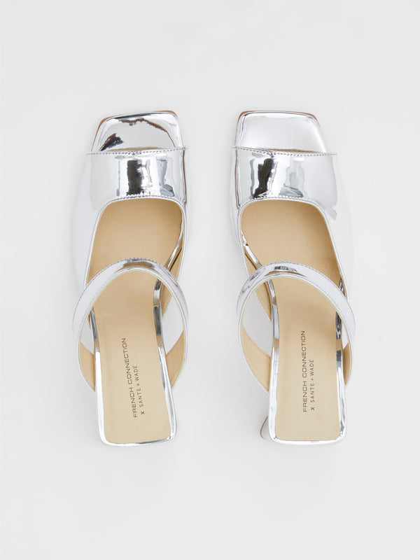 Fcuk Sadie Mirror Metallic Heels Mirror Metallic